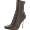 Steve Madden Katerina Womens Vegan Leather Square Toe Mid-calf Boots In Brown