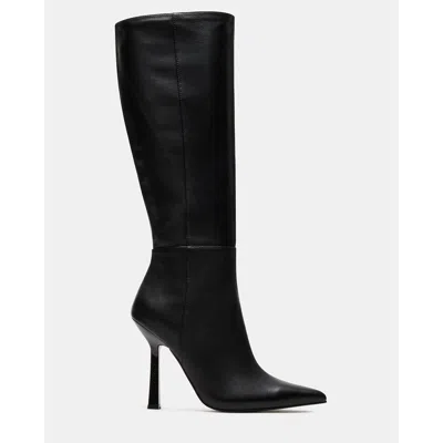STEVE MADDEN KATHLEEN BLACK LEATHER 