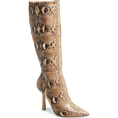 Steve Madden Kathleen Thigh High Boot In Animal Print