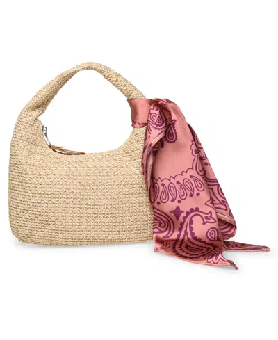 Steve Madden Katt Faux Leather Quilted Tote With Pouch In Brown