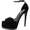 Steve Madden Keeva Womens Leather Ankle Strap Platform Heels In Multi