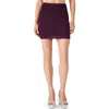 Steve Madden Keily Stud Miniskirt In Burgundy