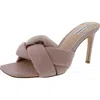 Steve Madden Kenzi Womens Woven Faux Leather Heels In Multi