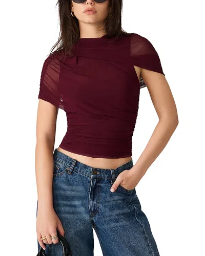 Steve Madden Kerry Mesh Top In Multi