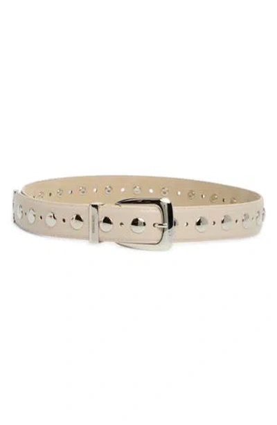 Steve Madden Khaite Studded Belt In Ivory