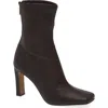 Steve Madden Khelan Square Toe Bootie In Brown