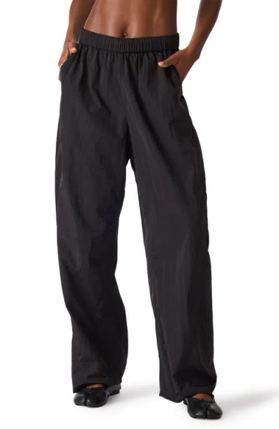 Steve Madden Khoda Wide Leg Pants In Black