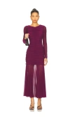 Steve Madden Kiara Dress In Burgundy