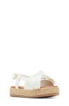 Steve Madden Kid's Joladie Platform Slingback Sandal In White