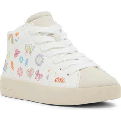 Steve Madden Kids' Doodle Sneaker In White