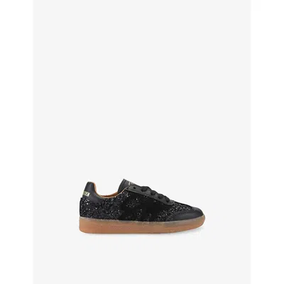 Steve Madden Kids' Elora Leora Sequin Trainers Black Eur 31 / 12.5 Uk