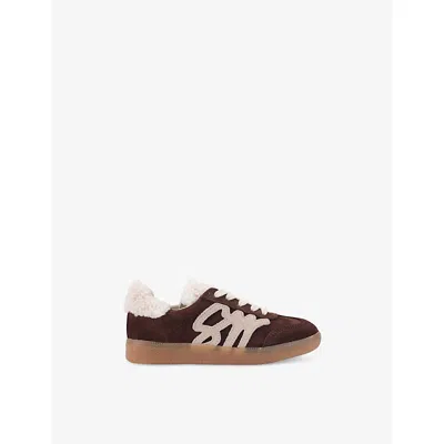 Steve Madden Kids' Elora Suede Trainers Dark Brown Eur 32 / 13 Uk