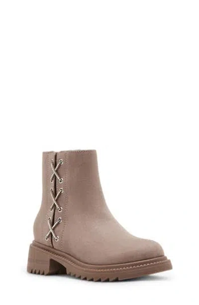 Steve Madden Kids' Gemini Rhinestone Bootie In Taupe