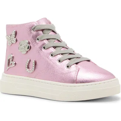 Steve Madden Kids' Genesis High Top Sneaker In Purple