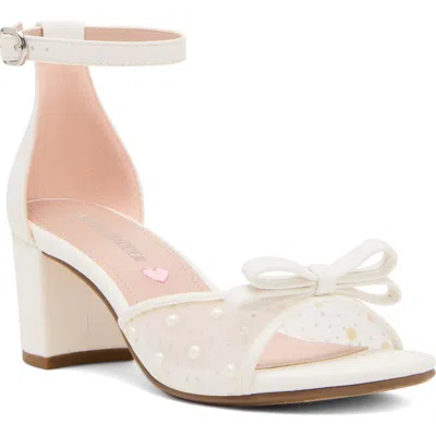 Steve Madden Kids' Jadia Ankle Strap Sandal In White