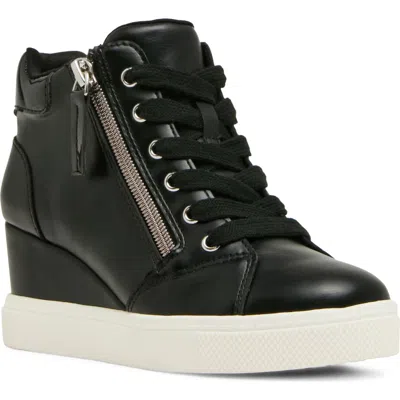 Steve Madden Kids' Jatomic Wedge High Top Sneaker In Blue