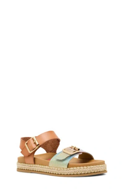 Steve Madden Kids' Javenue Ankle Strap Sandal In Multi