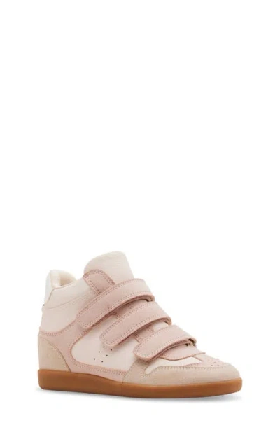 Steve Madden Kids' Jbobbi High Top Wedge Sneaker In Blush Multi