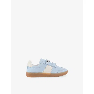 Steve Madden Kids' Jeileen Leather Trainers Blue Eur 31 / 12.5 Uk