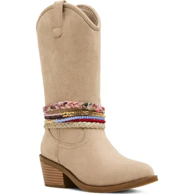Steve Madden Kids' Jember Western Boot In Neutral