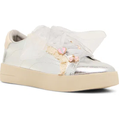 Steve Madden Kids' Jemora Sneaker In Silver