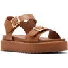 Steve Madden Kids' Jgal Platform Sandal In Tan
