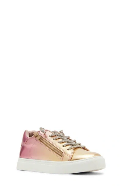 Steve Madden Kids' Jidol Platform Sneaker In Pink Gold Ombre Multi