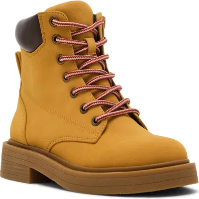 Steve Madden Kids' Jjumble Lace-up Bootie In Gold