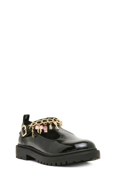 Steve Madden Kids' Jlundin Faux Leather Mary Jane In Black