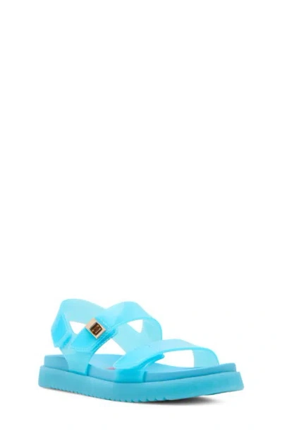 Steve Madden Kids' Jmona Slingback Jelly Sandal In Blue