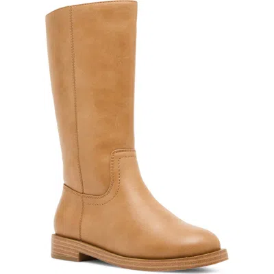 Steve Madden Kids' Joriole Tall Faux Leather Boot In Brown
