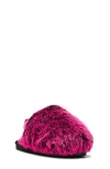 Steve Madden Kids' Jpoof Faux Fur Slipper In Pink