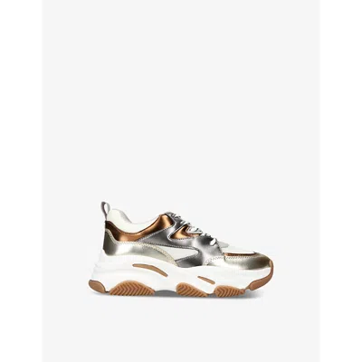 Steve Madden Kids' Metallic Progressive Sneakers In Metal Comb