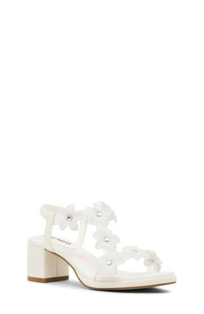 Steve Madden Kids' Jsavvy Slingback Sandal In White