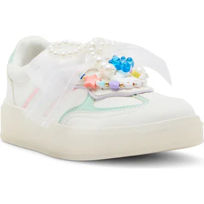 Steve Madden Kids' Jsianna Platform Sneaker In White