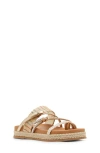 Steve Madden Kids' Jtickle Espadrille Platform Slide Sandal In Natural
