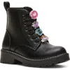 Steve Madden Kids' Jwriley Lace-up Bootie In Black