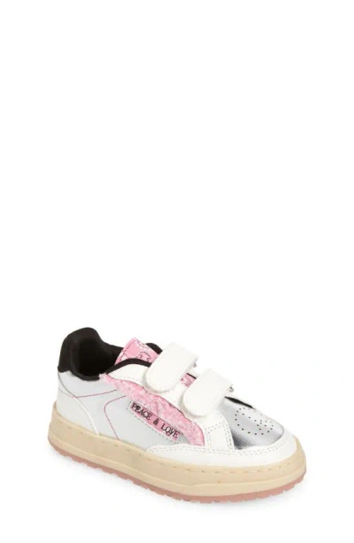 Steve Madden Kids' Tdream Sneaker In White Multi