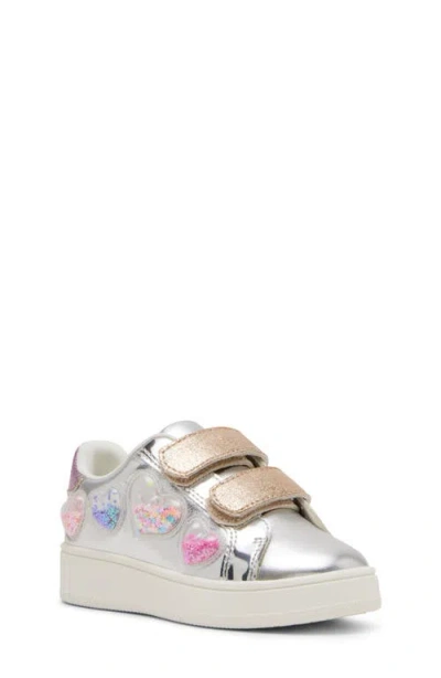 Steve Madden Kids' Telectra Platform Sneaker In Sil Multi