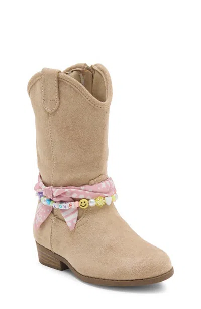 Steve Madden Babies'  Kids' Tember Western Boot In Neutral