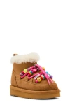 Steve Madden Kids' Tglazer Faux Fur Lined Boot In Multi