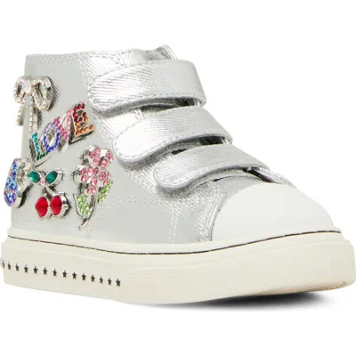 Steve Madden Babies'  Kids' Tjoycee Sneaker In Silver