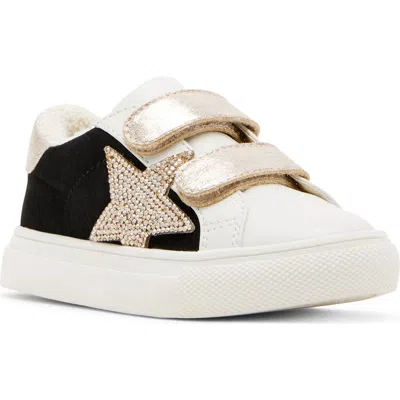Steve Madden Kids' Trezumer Sneaker In Black/ Gold