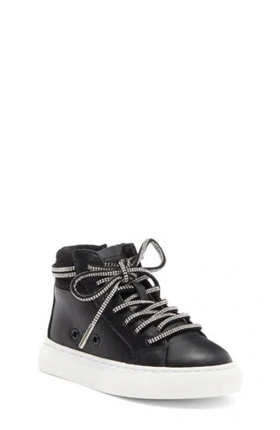 Steve Madden Kids' Tricky High Top Sneaker In Black