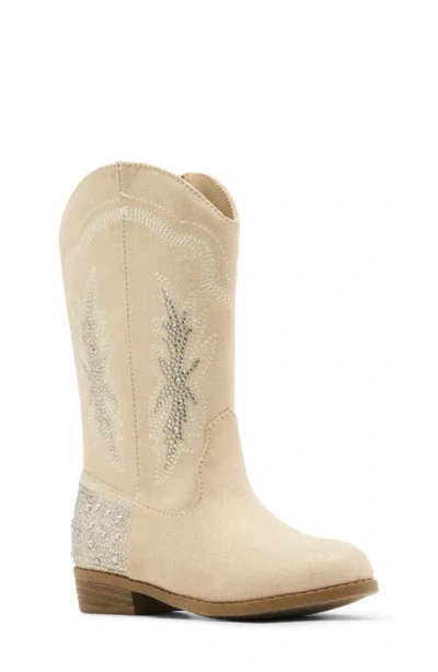 Steve Madden Kids' Tyeehah Western Boot In Sand