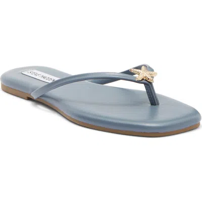 Steve Madden Kierah Flip Flop In Blue