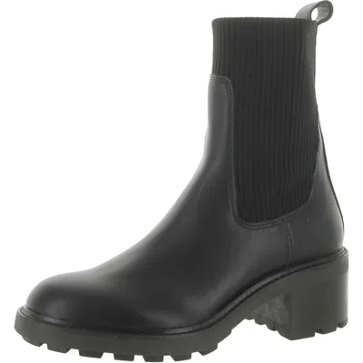 Steve Madden Kiley Womens Suede Chelsea Ankle Boots In Black