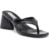 Steve Madden Kitana Block Heel Slide Sandal In Black