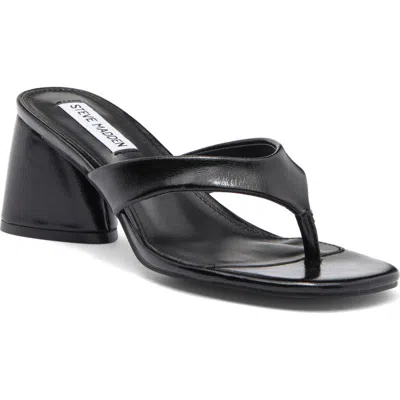 Steve Madden Kitana Block Heel Slide Sandal In Black