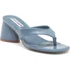 Steve Madden Kitana Block Heel Slide Sandal In Blue